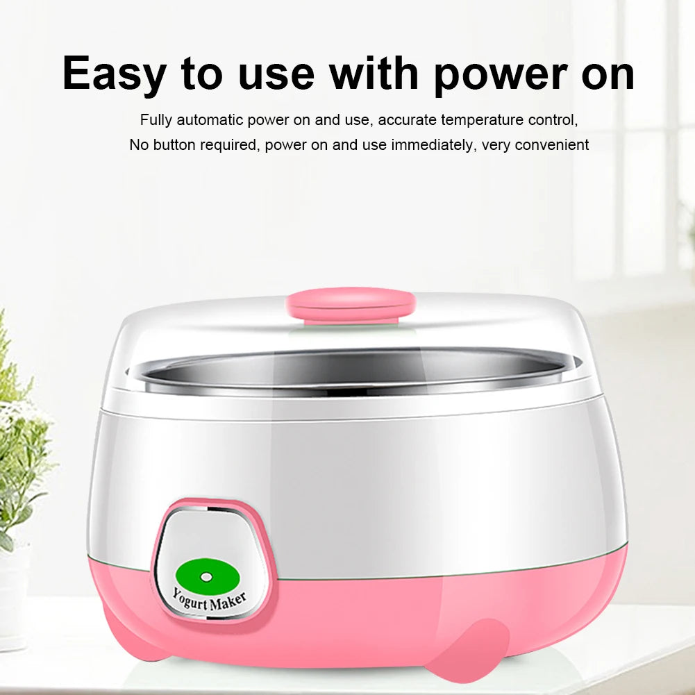 1L Greek Yogurt Maker Machine with Constant Temperature Control Yogurt Machine Electric Yogurt Maker for Homemade Yogurt Natto