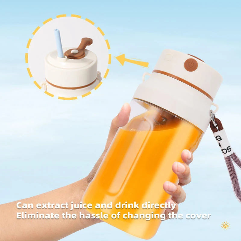 Portable Mini Blender USB Rechargeable Juicer Cup Electric Fruit Mixer Home Travel Outdoor Personal Smoothie Juice Maker