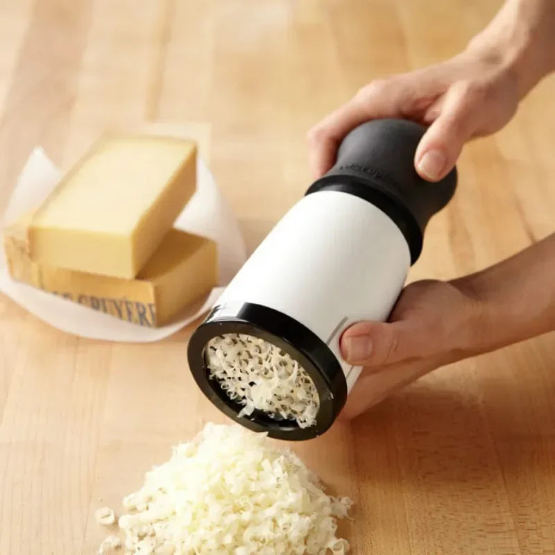 Cheese Grater 2 Pattern Blade Kitchen Gadgets Chocolate Grater DIY Butter Food Mill Cheese Grater Slicer ABS+Stainless Steel
