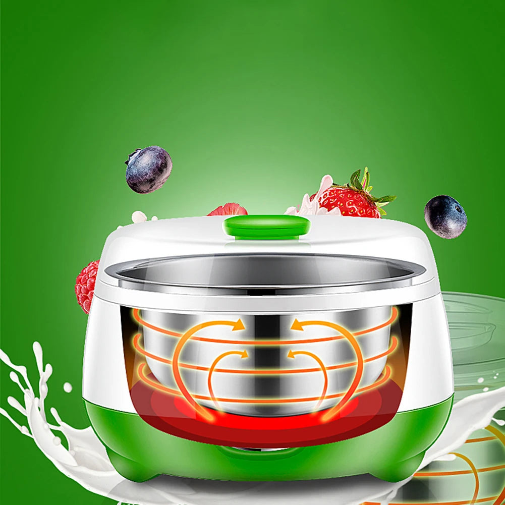 1L Greek Yogurt Maker Machine with Constant Temperature Control Yogurt Machine Electric Yogurt Maker for Homemade Yogurt Natto