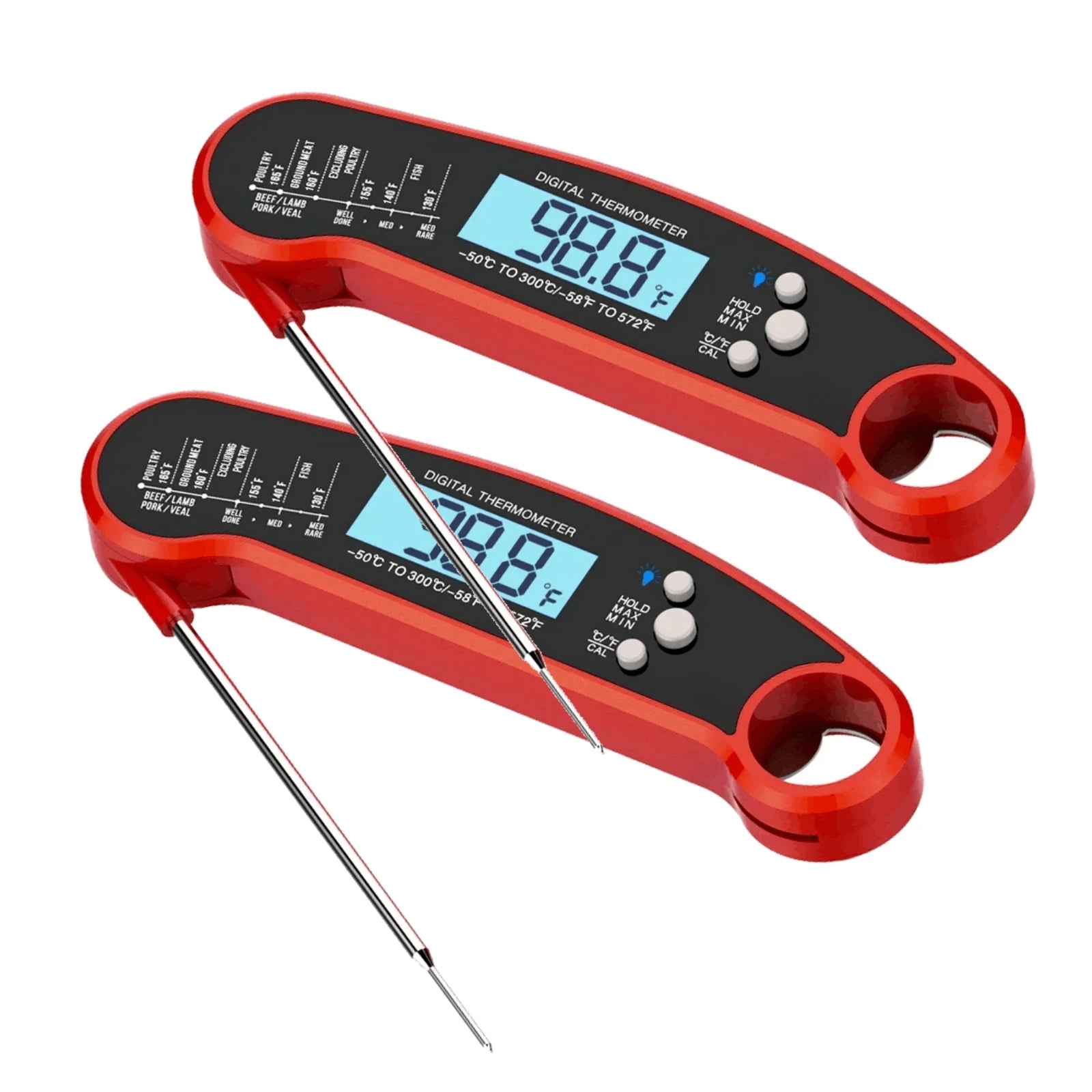 Digital Kitchen Food Digital Thermometer For Meat Water Milk Cooking Grilling Outdoor BBQ Waterproof Instant Read