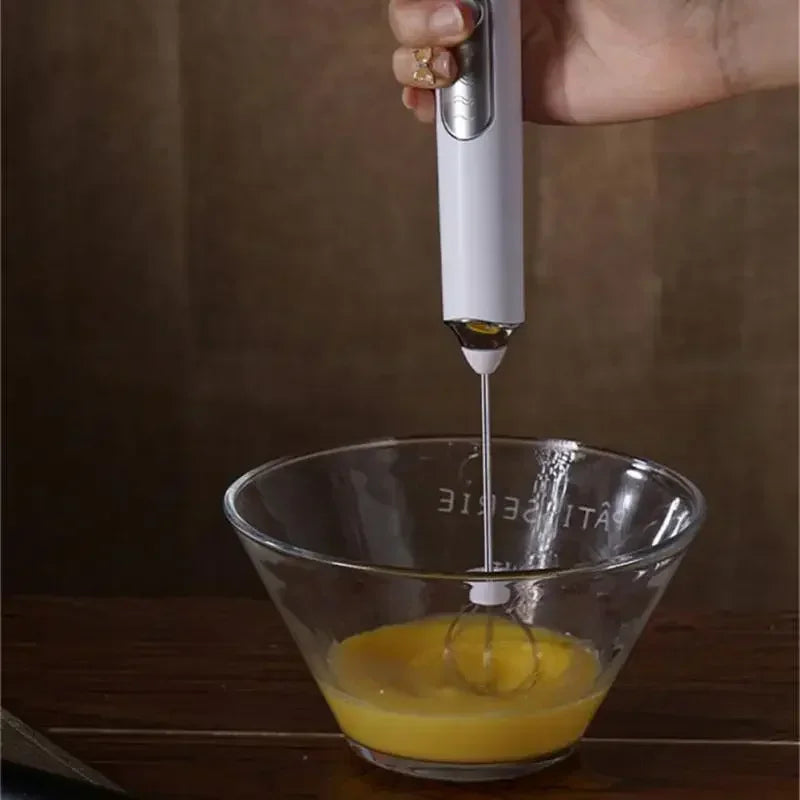 High Quality Electric Milk Frother Foam Maker Handheld USB Rechargeable Foamer High Speeds Drink Mixer Coffee Frothing Wand